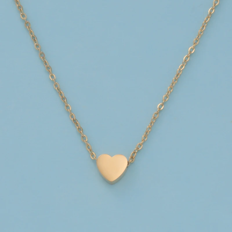 Diamond Heart Cuban Link Necklace - Moondance Jewelry Gallery