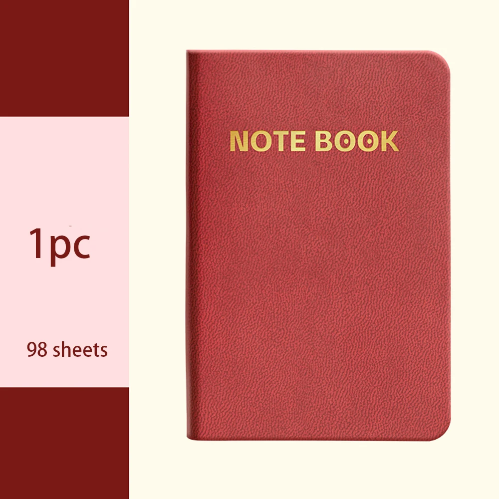 Elegant A7 Leather Pocket Notebook - Portable and Stylish Diary