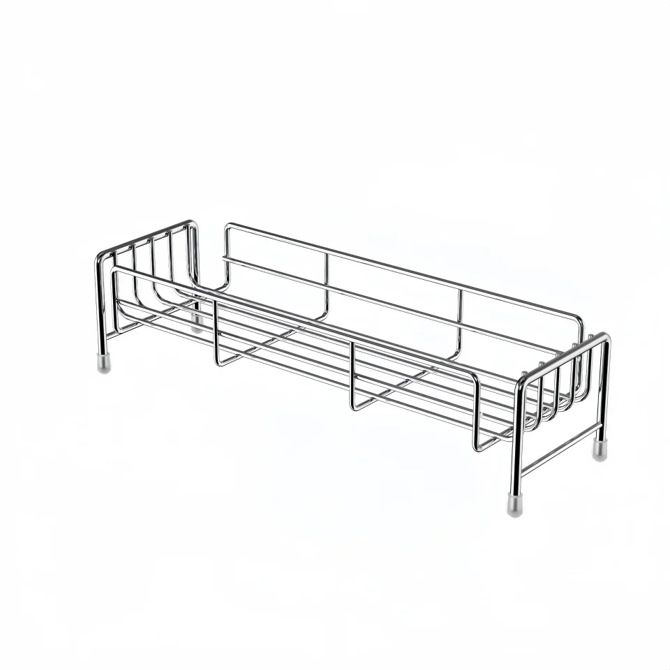 Stainless Steel Multipurpose Organizer Rack for Kitchen and Bathroom Storage