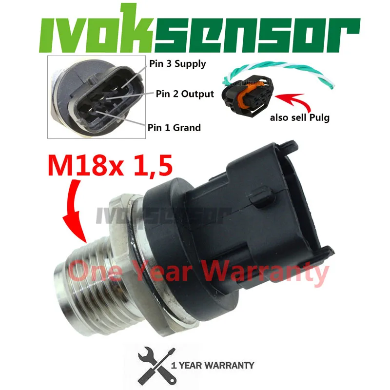 2000BAR DIESEL CR Common Rail Fuel Pressure Sensor Regulator For IVECO