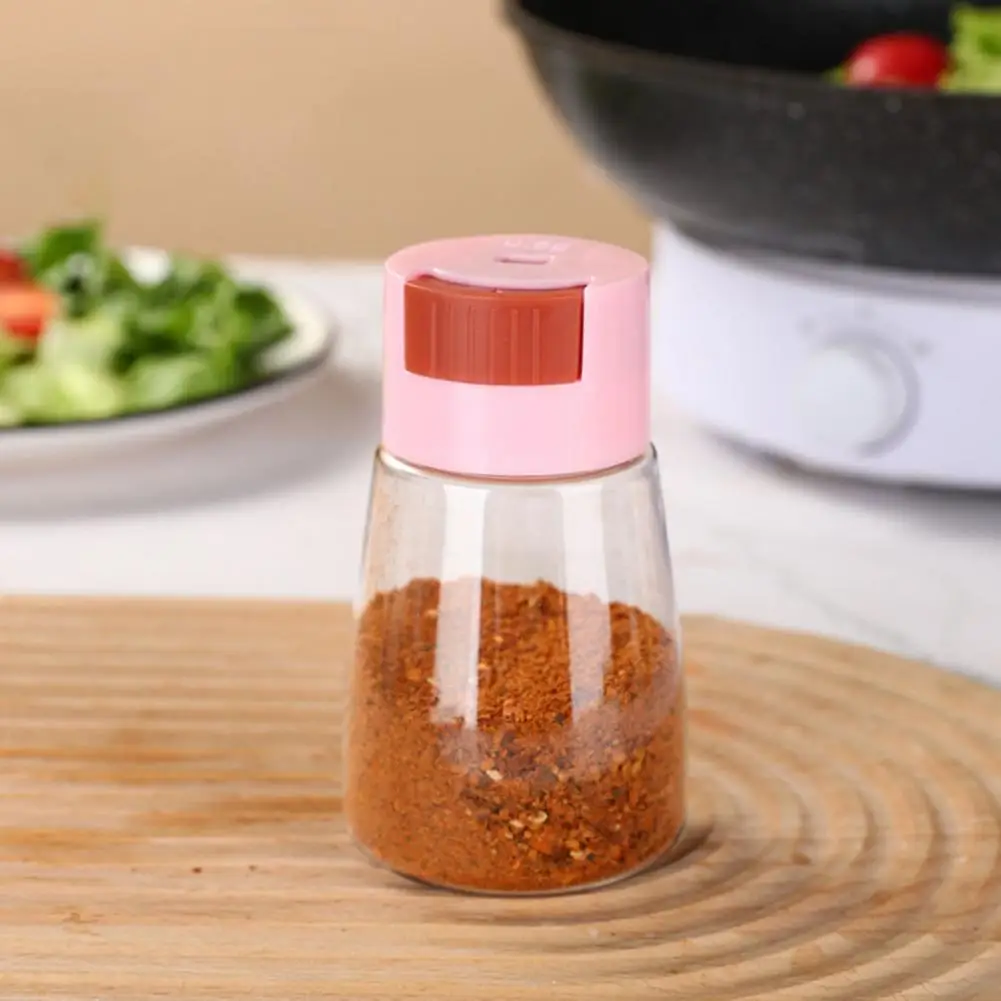 Salt Shaker Clear Precise Control Quantitative Each Press 0.5g Pepper Shaker Durable Food-safe PP Airtight Hole Spice Bottle