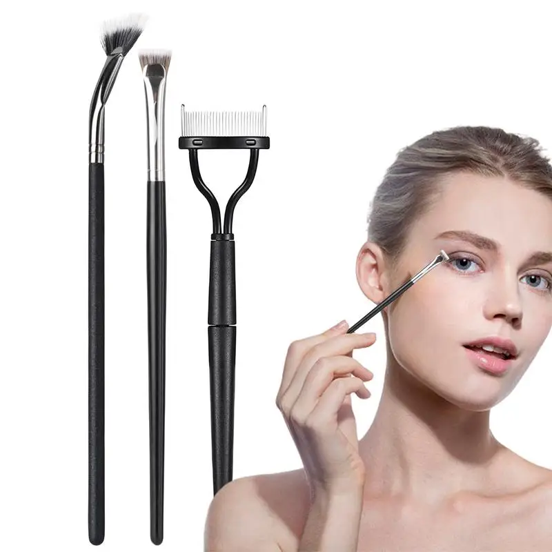 

Folding Angle Scalloped Lash Brush Multifunction Fan Shaped Makeup Brush Portable Cosmetic Tool For Girls Women Face Makeup