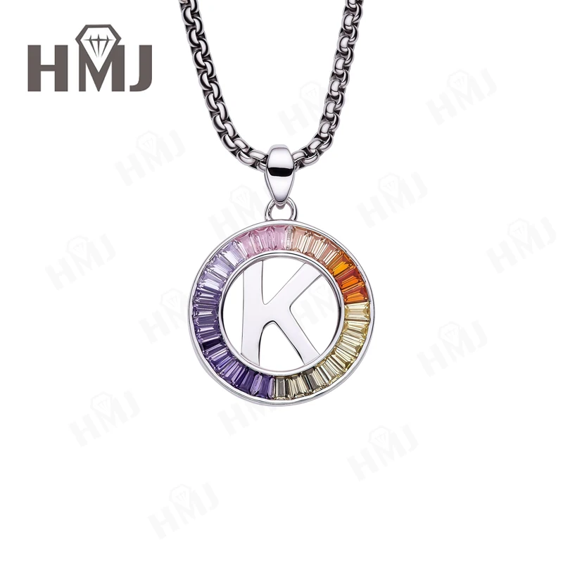 S925 Zirkon Trapez Initiale Halskette Personalisierter Name Buchstabe Anhänger Benutzerdefiniertes Monogramm Feiner Schmuck Unisex Jubiläumsgeschenk – Detail 23