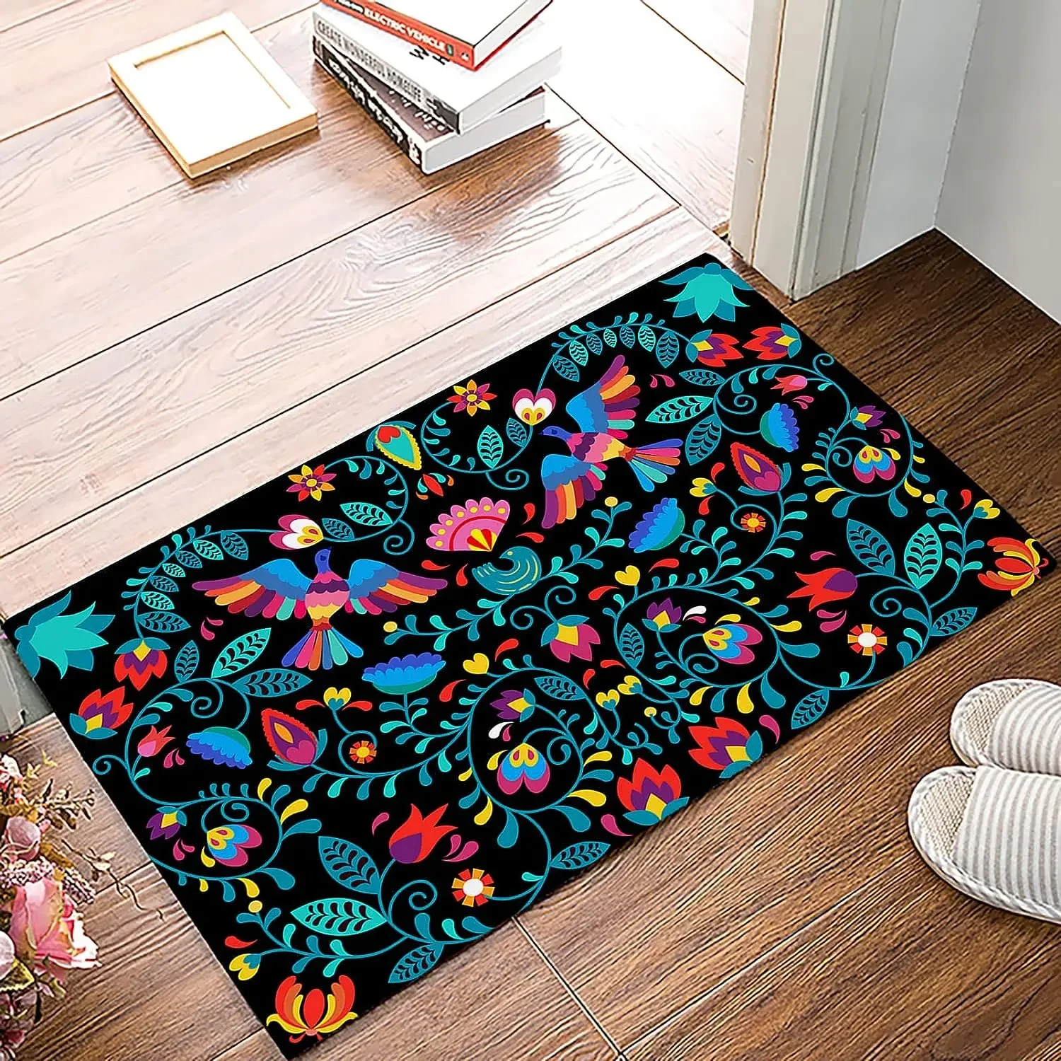 Mexican Day of The Dead Entrance Doormat Decor Kitchen Hallway Balcony Runners Rug Living Room Carpet Bedroom Non-slip Floor Mat 3