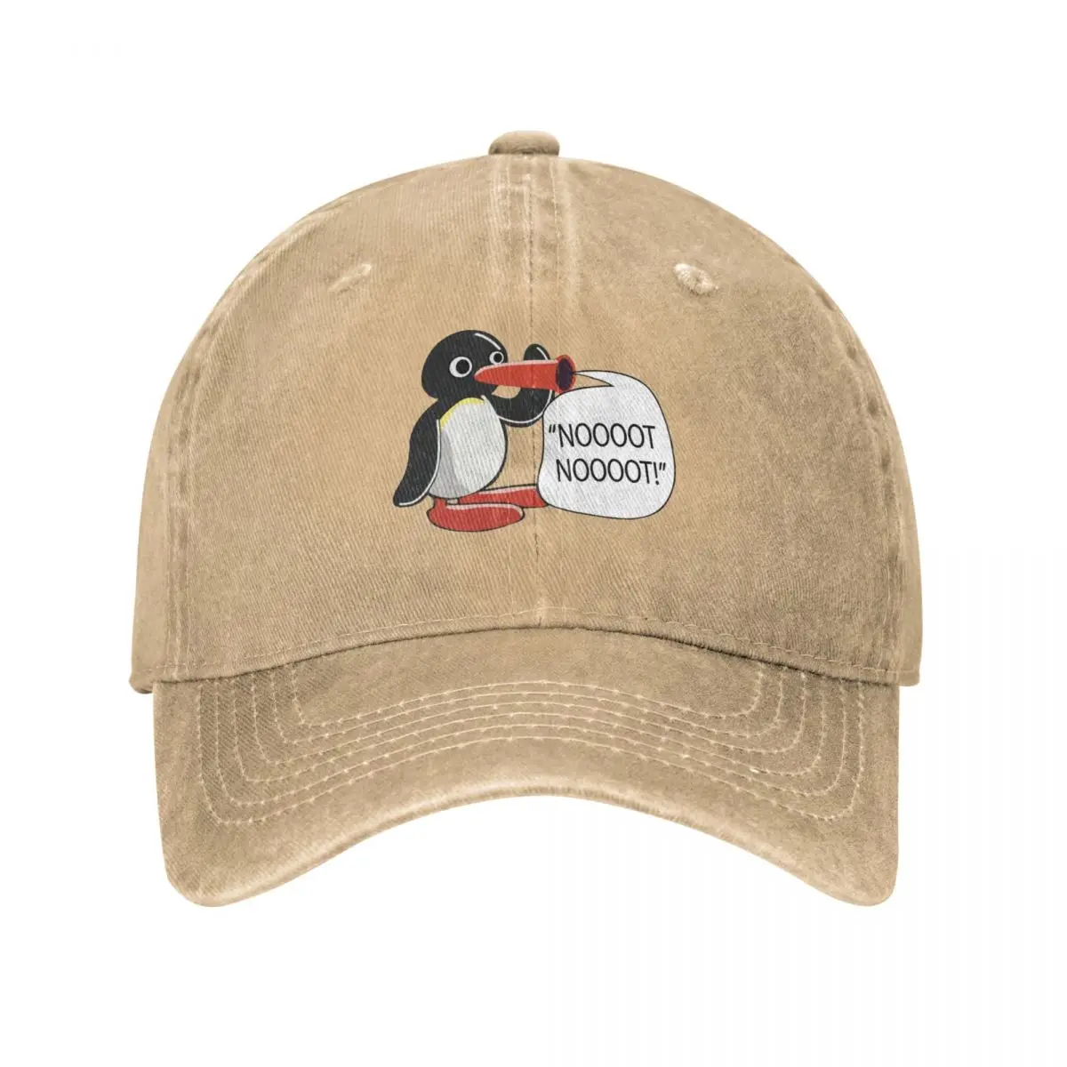 

Vintage Penguin Noot Noot Pingu Baseball Caps Unisex Style Distressed Denim Headwear Tv Outdoor All Seasons Travel Hats Cap