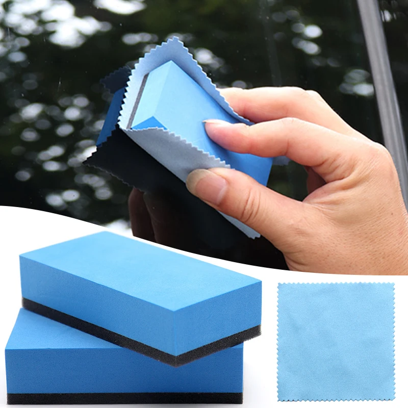 

Car Ceramic Coating Sponge Applicator Glass Nano Wax Coat Polishing Eraser Cloth Pads Sponges for Auto Waxing Polishing Pads