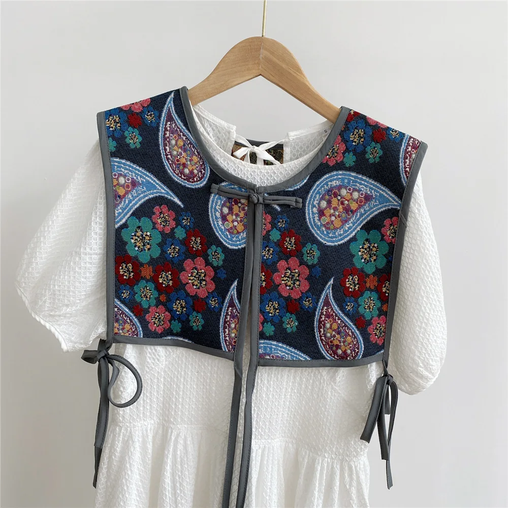 Vests Women Embroidery Lace-up Chic Vintage All-match Casual Korean Fashion Summer Classic Prevalent Waistcoat Harajuku Delicate 5