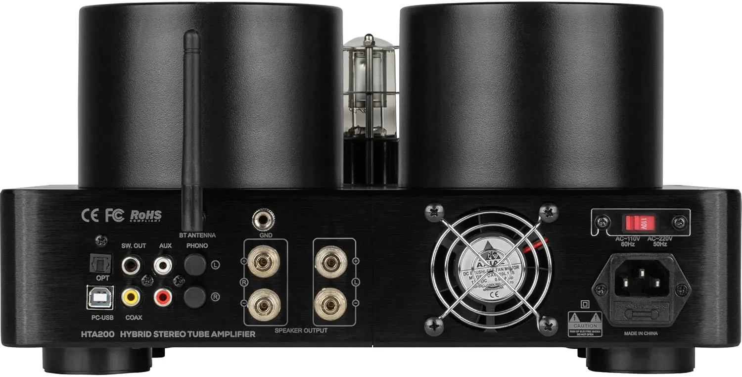 HTA200 Integrated Stereo Hybrid Tube Amplifier 200 Watts 4