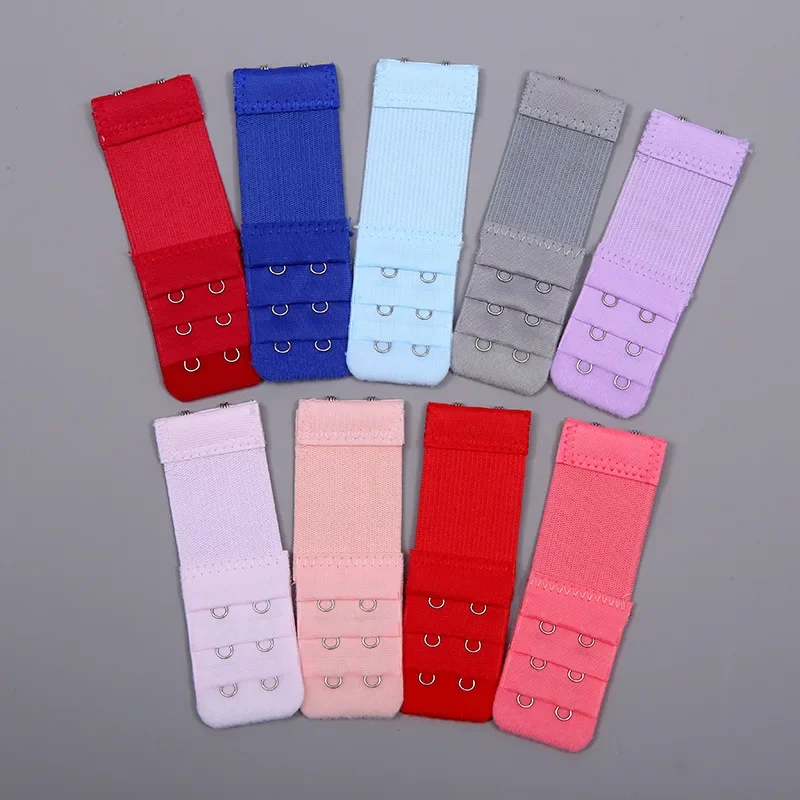 12 Colors 1Pc Women Bra Strap Extender 3 Rows 2 Hooks Bra Extenders Clasp Strap Sewing Tools Intimates Accessories bra extender