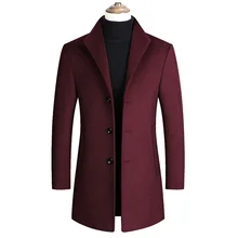 

Men Mountainskin Wool Blends Coats Autumn Winter New Solid Color High Quality Men's Wool Jacket Luxurious Brand Clothing SA837