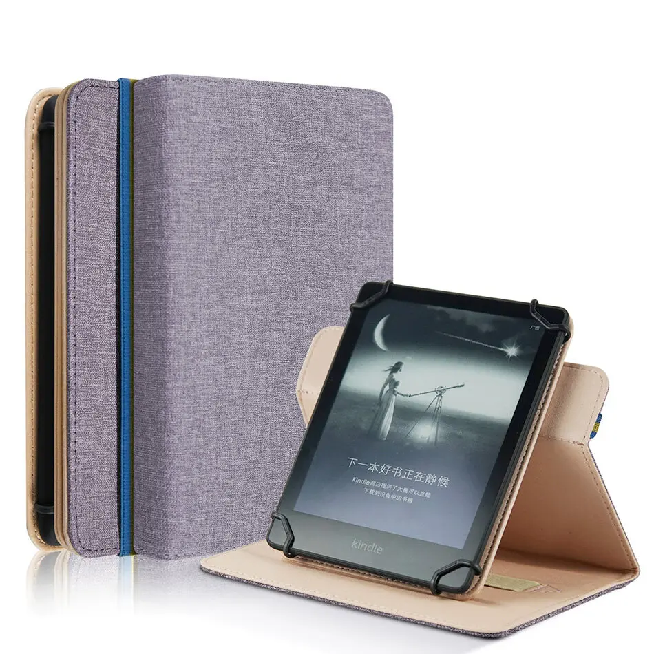 Custodia In Pelle Con Cavalletto A Rotazione 360 Per Kindle Paperwhite Kobo Clara Hd Pocketbook Custodia Protettiva Per E-Reader Da 6 Pollici