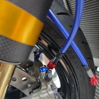 รถจักรยานยนต์ AN3สีเขียวท่อเบรคจักรยานคลัตช์เบรกสแตนเลสถักสายน้ำมันสายเบรคไฮดรอลิกสากล1ม. ~ 10ม. 6