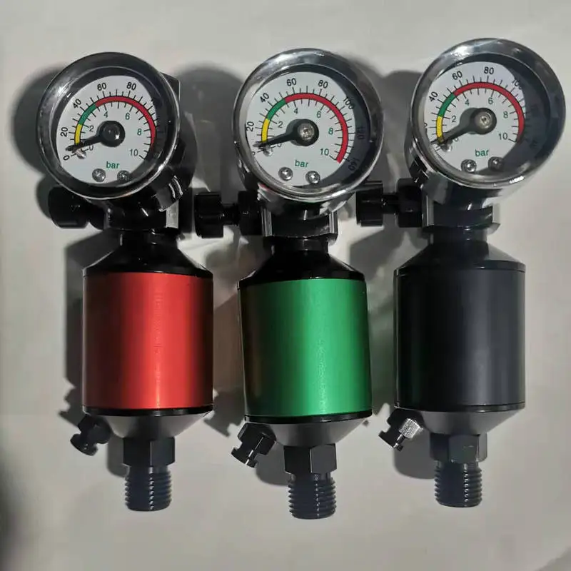 

Air Regulator Gauge Spray Gun Air Regulator with Air Filter Air Spray In-Line Water Trap Filter Tools Paint Spray Gun Regulator