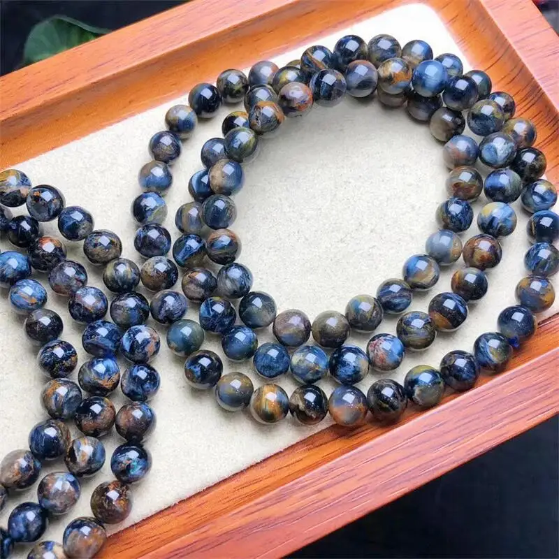 

Natural Peter Stone Multiple Circles Bracelet Healing Fashion Reiki Crystal Man Woman Fengshui Jewelry Birthday Gift 1pcs 6mm