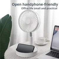 Retractable Fan USB Charging Folding Portable Mini Electric Fan Dormitory Outdoor Cooling Appliances Adjustable Home Fans 2