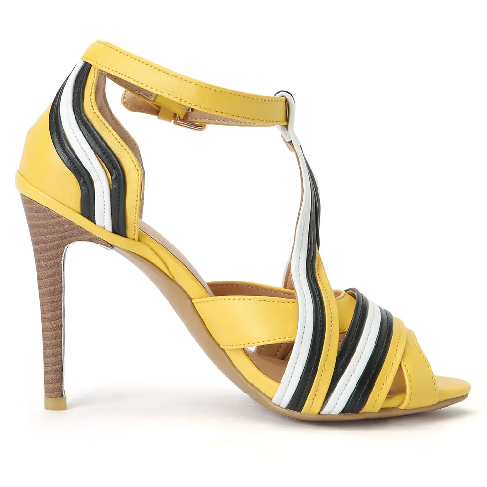 

Сандалии женские на платформе и высоком каблуке, босоножки с ремешком на щиколотке, Модная элегантная обувь, цветная обувь с бантом, лето