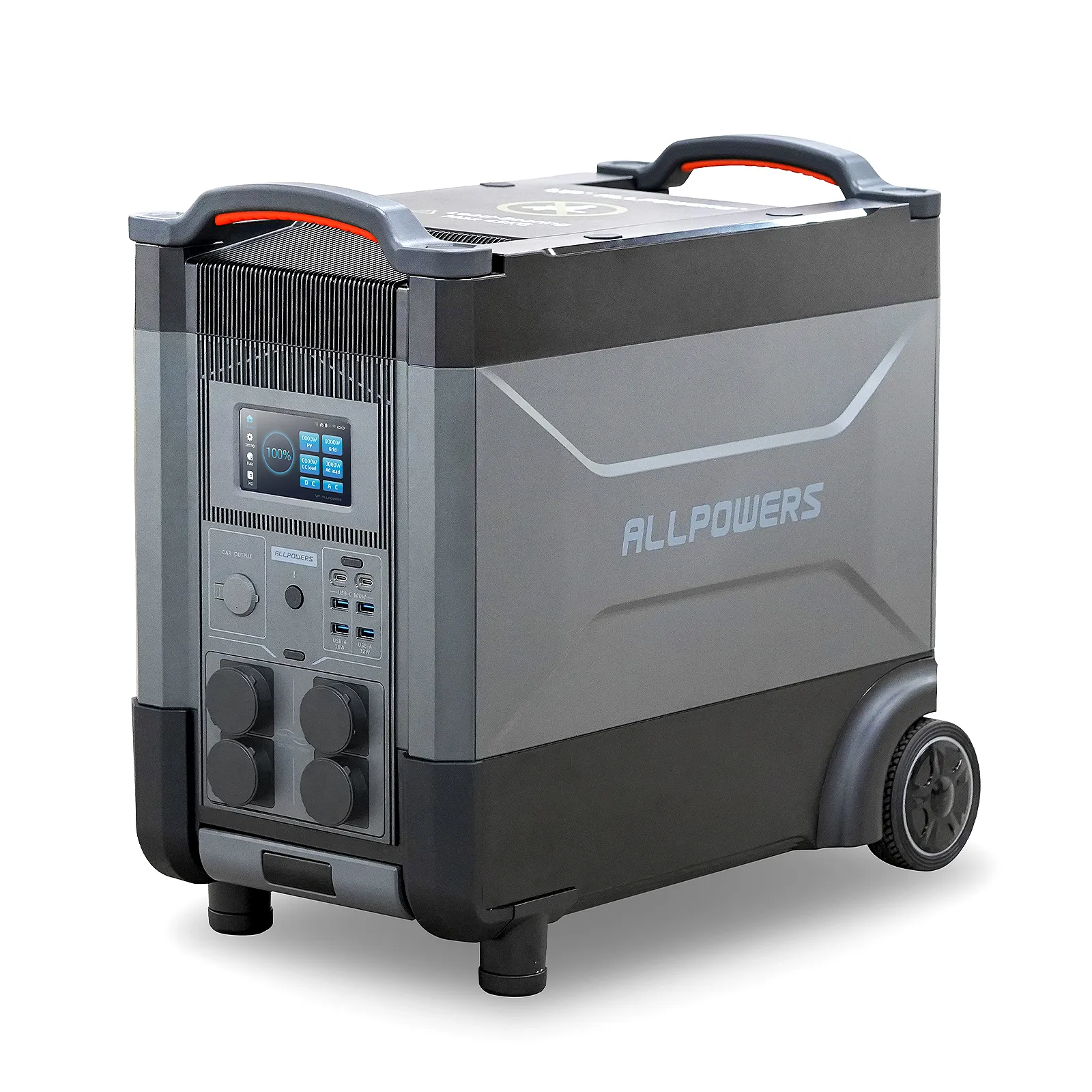 Batteria Allpowers R4000 Lifepo4, Generatore Portatile 3600Wh Power Station 4000W, Batteria Espandibile Per Interruzione Di Corrente, Viaggi, Ups