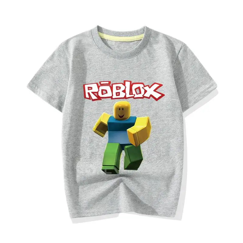 Camiseta infantil ROBLOX para desenhos animados, camisas