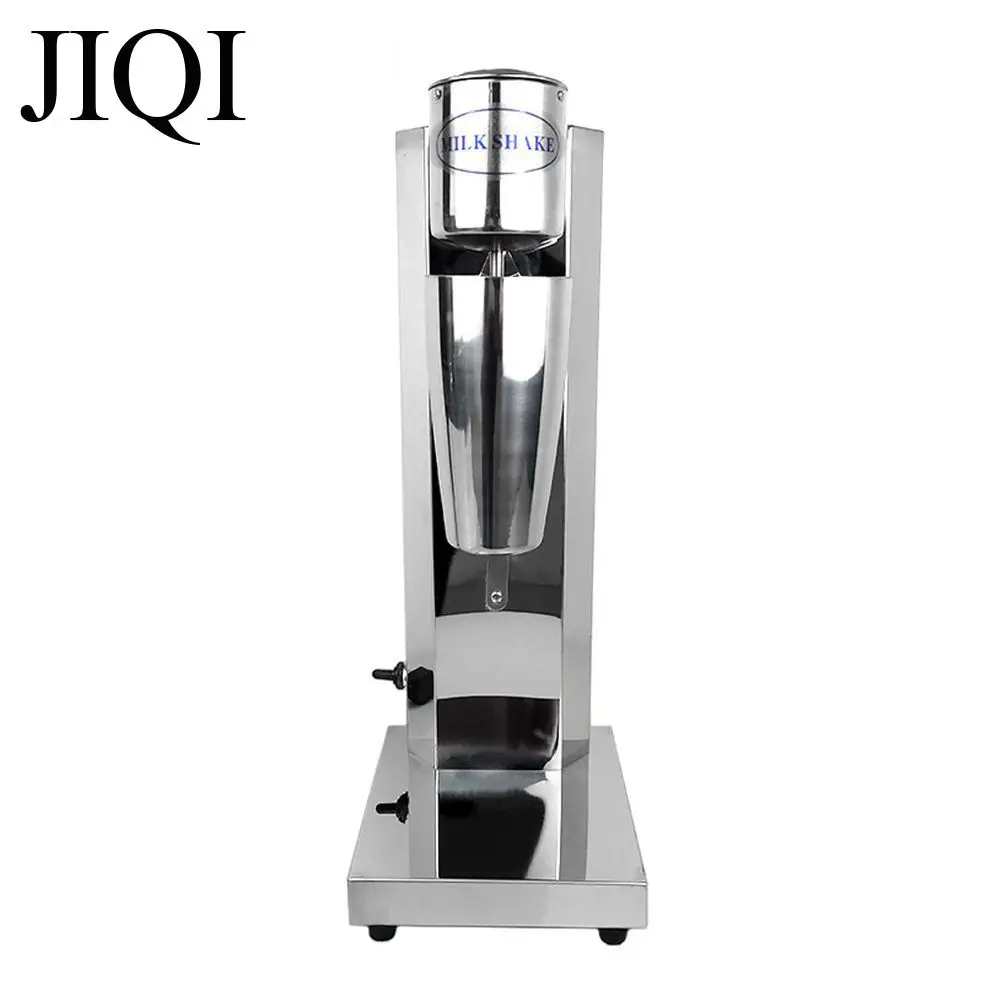 JIQI 220V Stainless Steel Commercial Smoothie Blender Food Processor Electric Milkshake Beverage Mixer Bar Fruit Stiring Machine 4