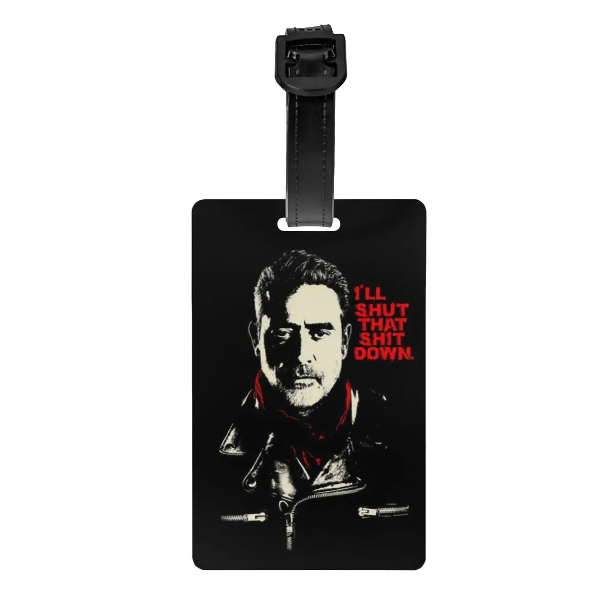 

Custom The Walking Dead Luggage Tag Privacy Protection Negan Baggage Tags Travel Bag Labels Suitcase