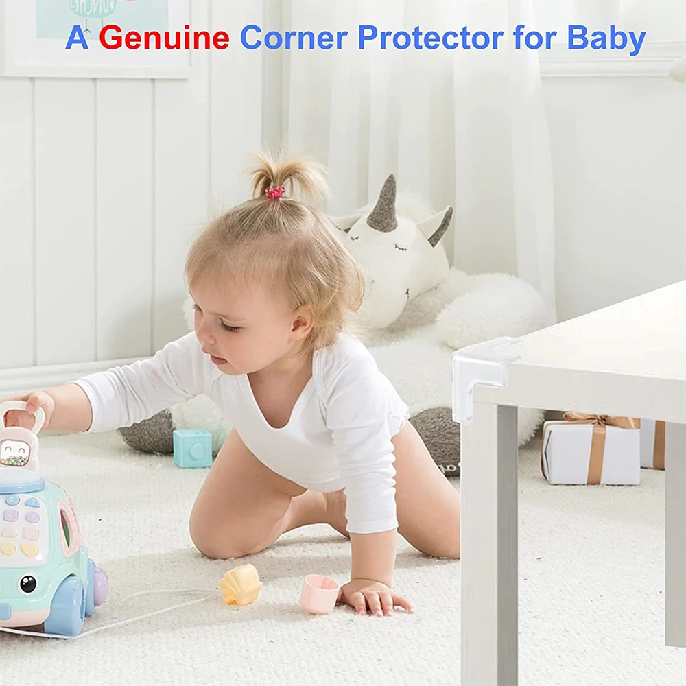 10PCS Transparent Anti Collision Angle PVC Pad Child Safety Corner Guard Baby Collision Proof Protector Table Corner