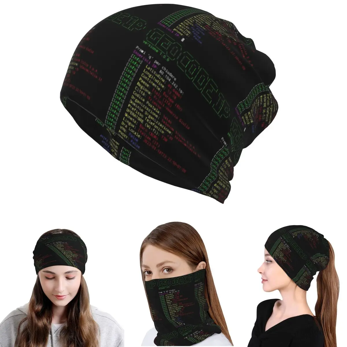 Hacker Code Binary Code Geek Science Computer Bandana Neck Cover Wrap ...