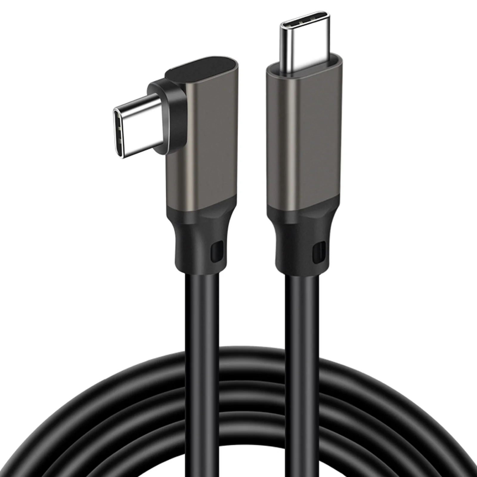 Enhanced USB C to USB C 90° Cable - 20Gbps, 4K@60Hz, 5A 100W PD Fast Charging