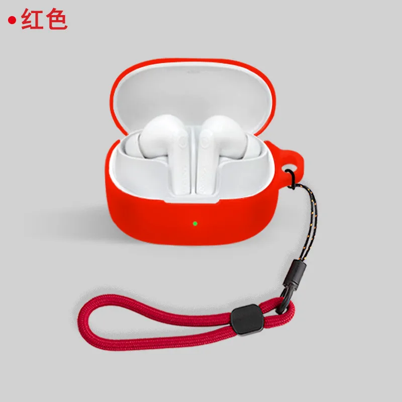 Custodia Silicone Per Baseus Bass EP10 Pro - Morbida, Protettiva, Con Moschettone, Colore Bianco