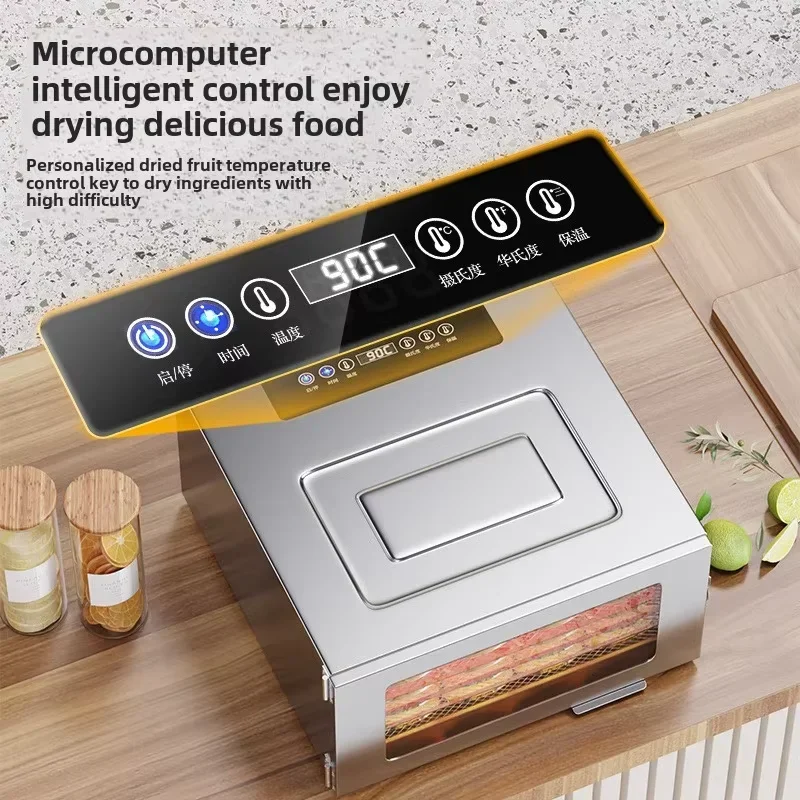 6-Layer Large-Capacity Domestic Food Dehydrator Energy-Saving And Efficient Suitable For Drying Fruits Vegetables And Meat