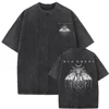 Washed Vintage Bad Omens Print T-shirt Funny Moth Graphic Tshirt Men Women Fashion Hip Hop Streetwear Short Sleeve T-shirts Male 1