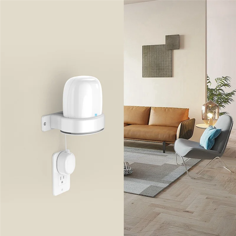 KK-B2-For Google Nest WiFi Pro Wall Mounting Bracket Intelligent Speaker Wall Storage Bracket Base, 2 PCS