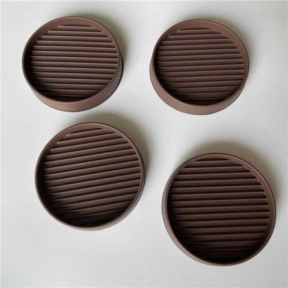 Set of 4 Non-Slip Rubber Furniture Pads and Caster Cups