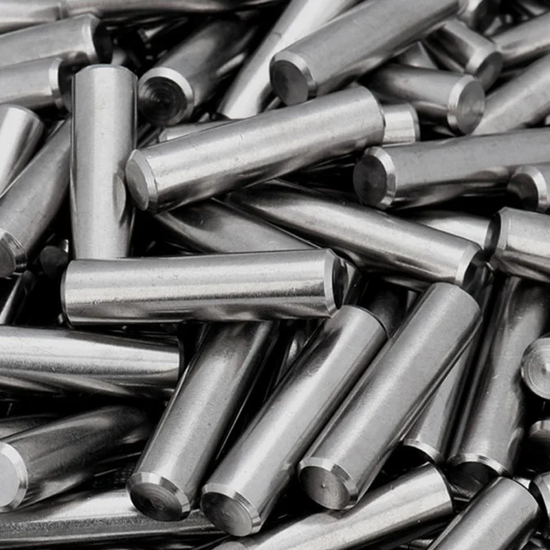 304 스테인리스 스틸 원통형 핀 위치 지정 다웰 고정 샤프트 솔리드 로드 M0.8 M1 M1.5 M2 M2.5 M3 M4 M5 M6 M8 M25 4120mm GB119