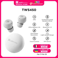 HIFIMAN TWS450 True Wireless Stereo Headset with Environmental Noise Cancellation & Audiophile-grade Dynamic Driver 1