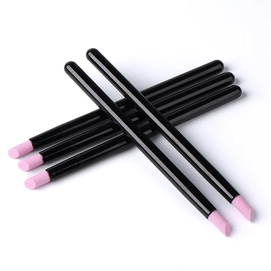 5Pcs Quartz Pen Nail Cuticle Remover Pusher Professional Care Nail Polish Manicure Stick Files Accessories Tool