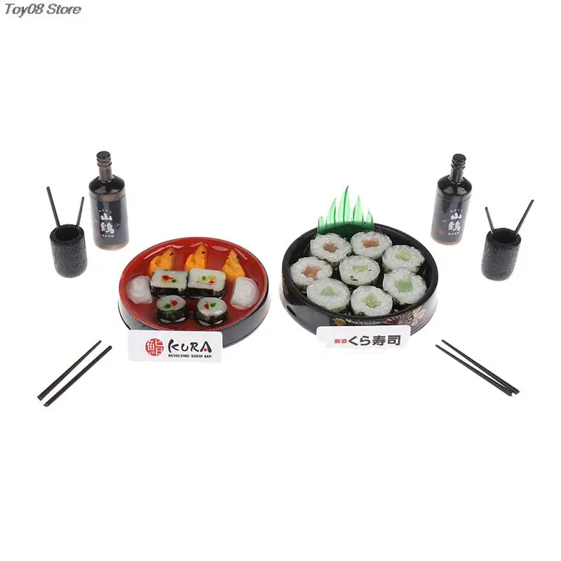 1PCS Kawaii Mini 1/6 Scale Dollhouse Japanese Sushi Rice Food for Doll House Kitchen Accessorie Toy pretend food toys pretend kitchen toys kitchen toys doll house toys