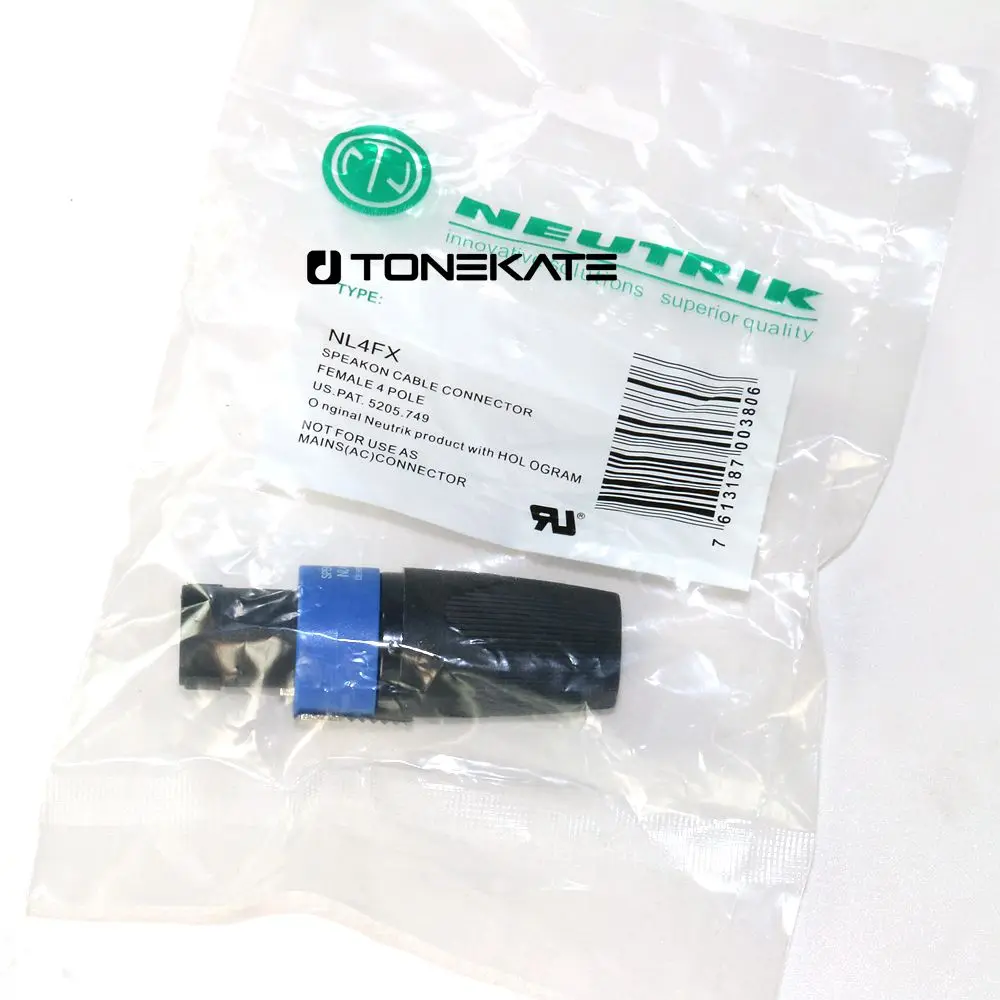 tipo Neutrik Conectores de Alto-falante de Áudio Plugue Polos Conector Macho Nl4fx Novo 15 Pcs - Image 3