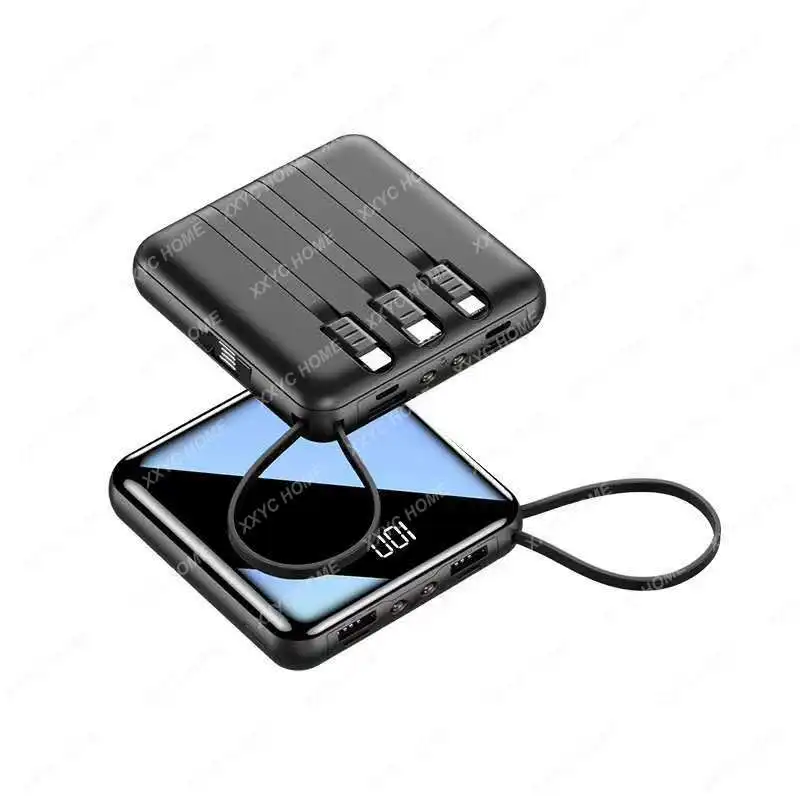 

Mobile Phone with Cable Power Bank 20000 MA Comes with Four-Wire Screen Mobile Power Supply