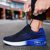 YRZL Men's Sneakers Summer Non Slip Breathable Mesh Tennis Shoes Male Lightweight Walking Shoes Casual Lace Up Sports Sneakers