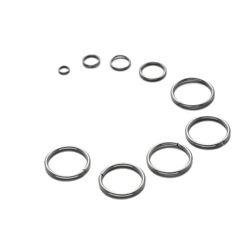 2014-2016 teile/los Edelstahl offene Bieger inge Split Ringe Steck verbinder für DIY Armband Zubehör Schmuck herstellung Großhandel – Detail 1