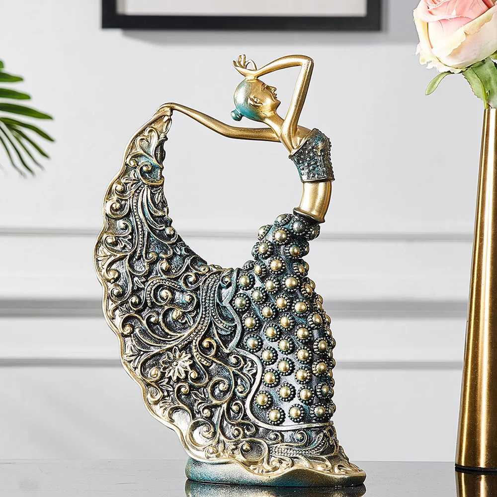 

Modern Exquisite Sculpture Resin Statue Home Decor for Interior Living Room Table Decoration Accessories Office Crafts Figurine