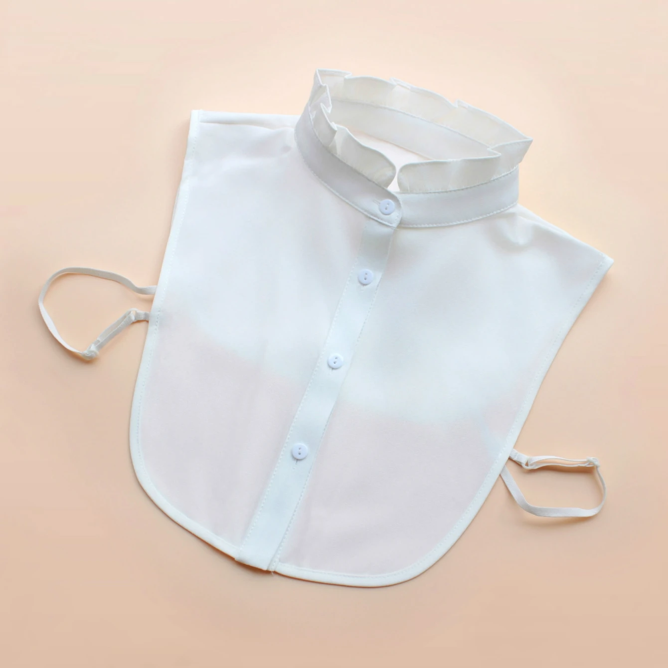 Stand-up collar ruffled false collar Adjustable Simple Design fake collar