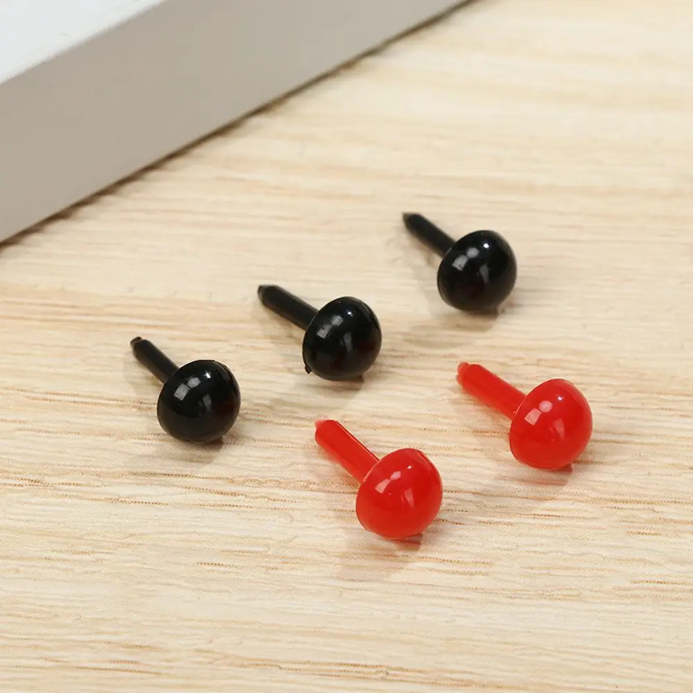 100Pcs Safety Oval Nose Plastic Stuffed Doll Eyes 3mm/4mm/5mm/6mm Plush Doll Eyes Safety Round Nose Animals Noses Accessories 4