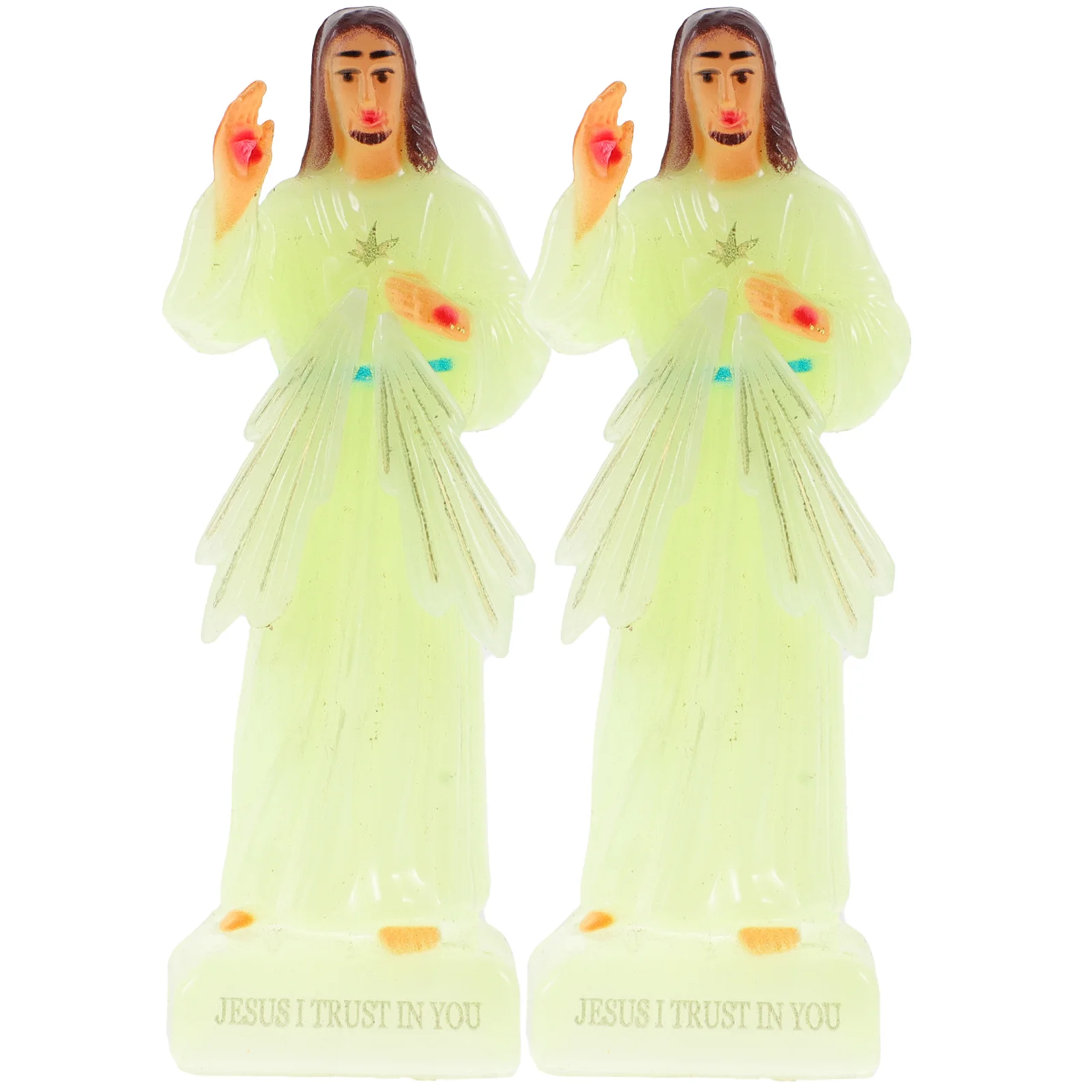 

Glow The Dark Jesus Statue Luminous Jesus Religious Figurine Standing Holy Catholic Scuplture