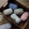 Gradient Color Yarn Diy Crafting Bag Doll Crochet Yarn Hand Knitted Sweater Jacket Scarf Gift Section Dyeing Yarn Thread 3