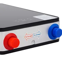 Chauffe-eau électrique instantané 6500W et ensemble de douchette à main, chauffe-eau mural sans réservoir 4