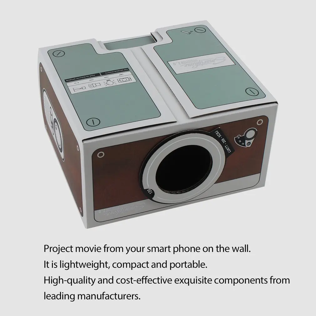Second Generation Compact DIY Smart Phone Digital Home Theater Entertainment Projector Easy Installation
