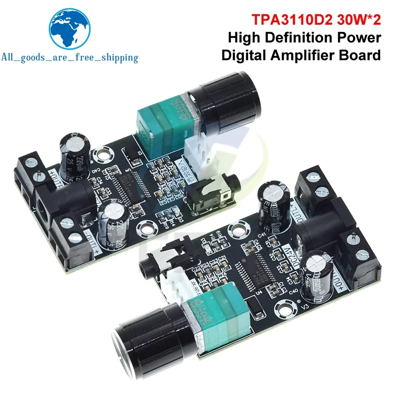 TZT 1/3 Stück XH-A240 DC8-26V TPA3110D2 Audio-Verstärkerplatine Modul 30W+30W Universelle HD Kleine Digitale Verstärkerplatine