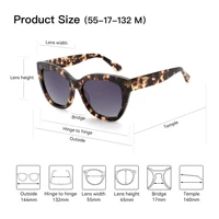 ZENOTTIC mode impression papillon lunettes de soleil polarisées à la main acétate lunettes de soleil pour les femmes conduite Protection UV400 6