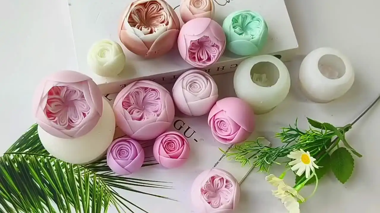 Цветочная форма для свечей DIY ручной работы диффузор мыла каменный орнамент жало